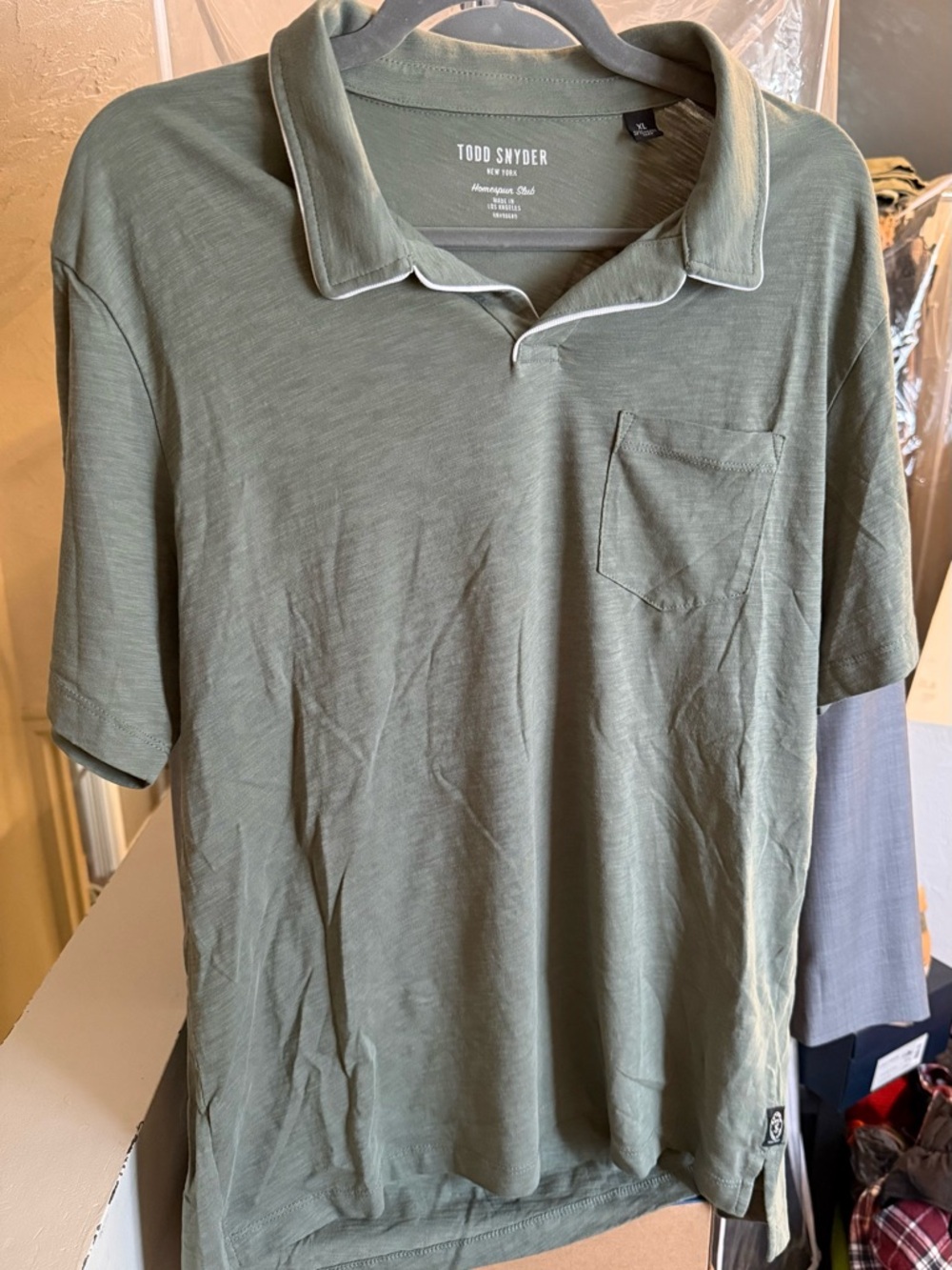 Todd Snyder Montauk Polo Shirt - Olive Green